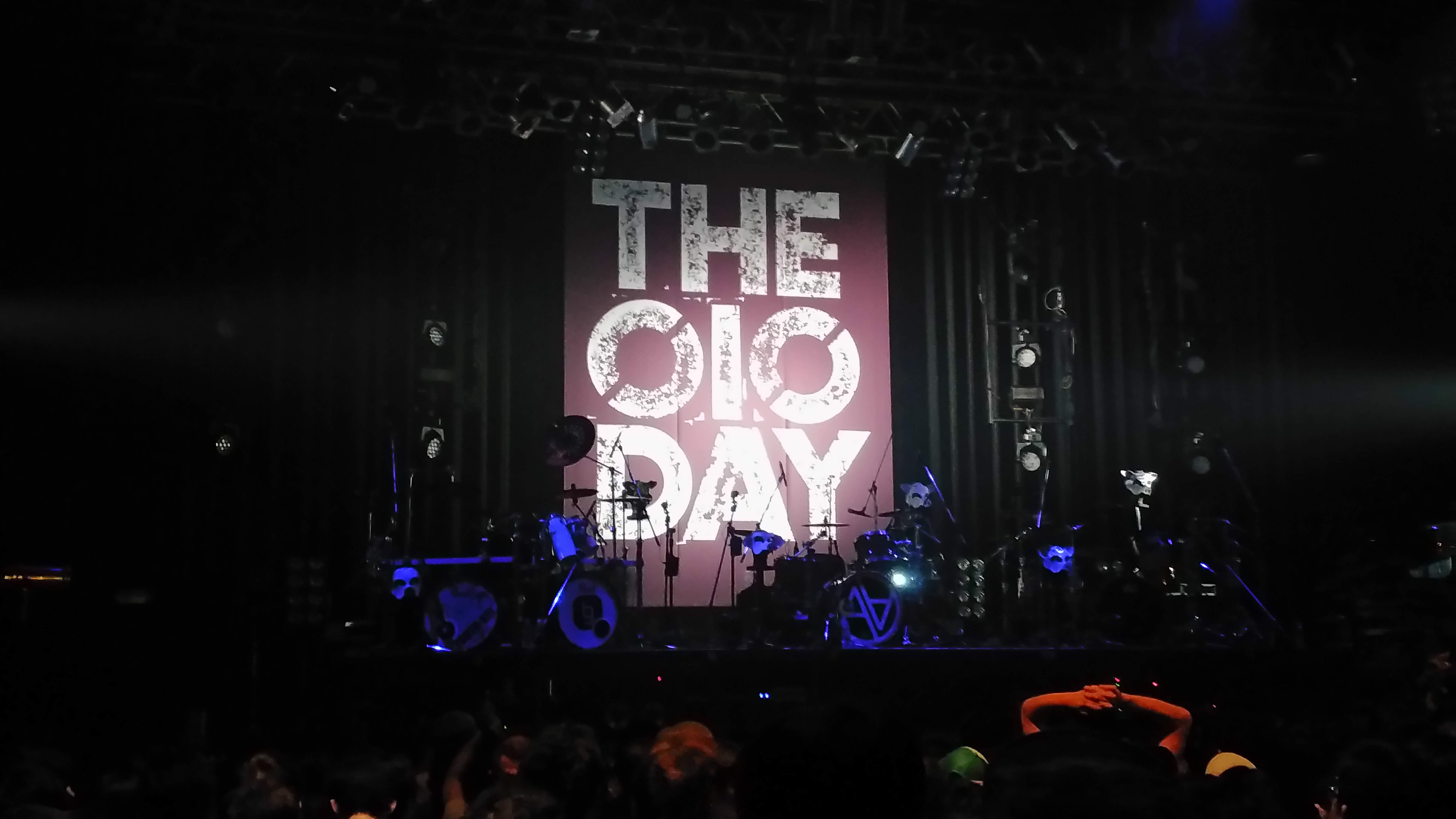 stage with banner for the 010 day