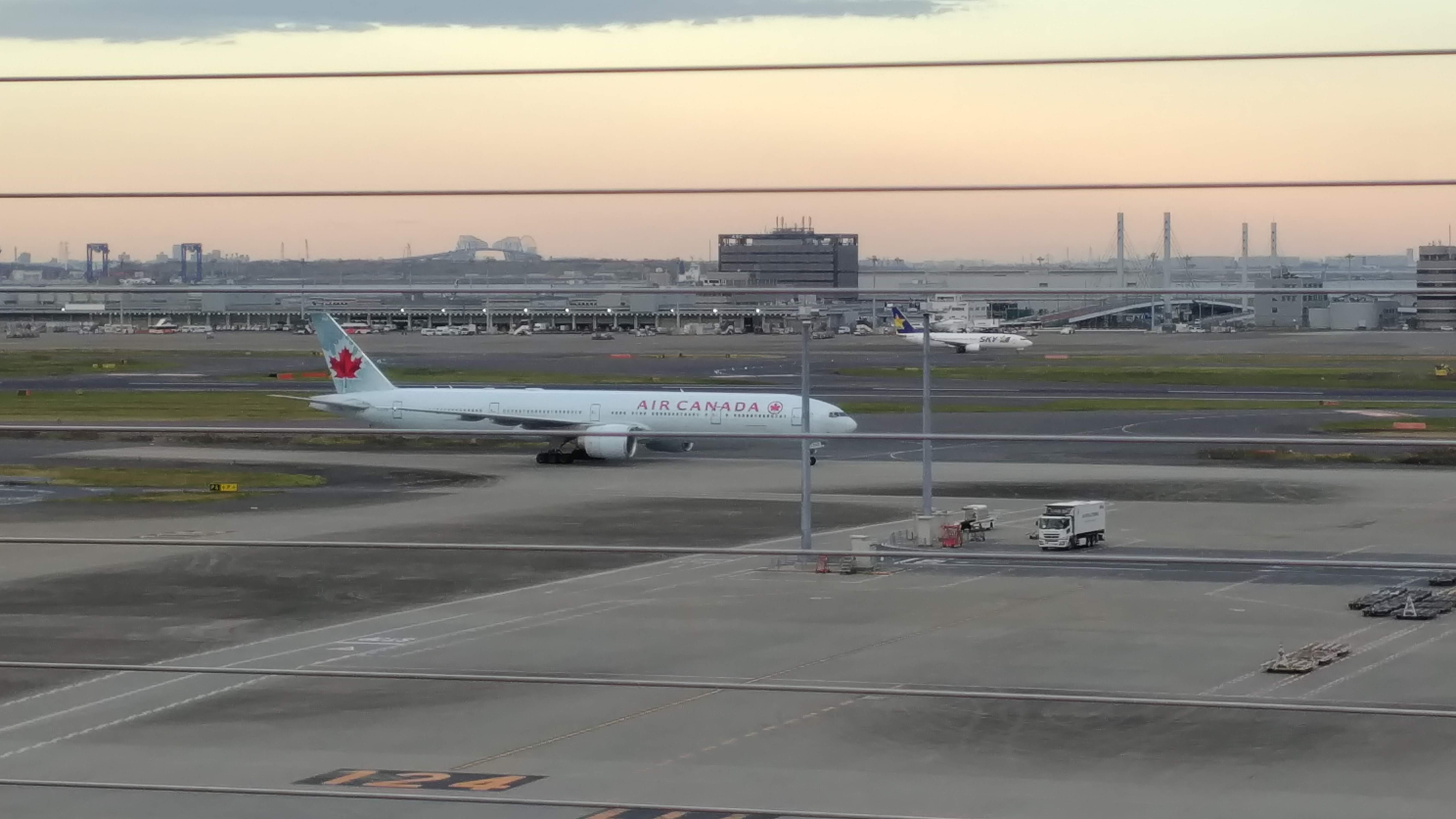 our plane at the obervation deck