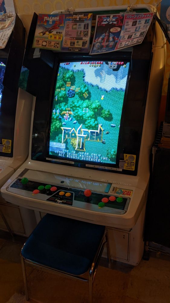 Raiden II cabinet